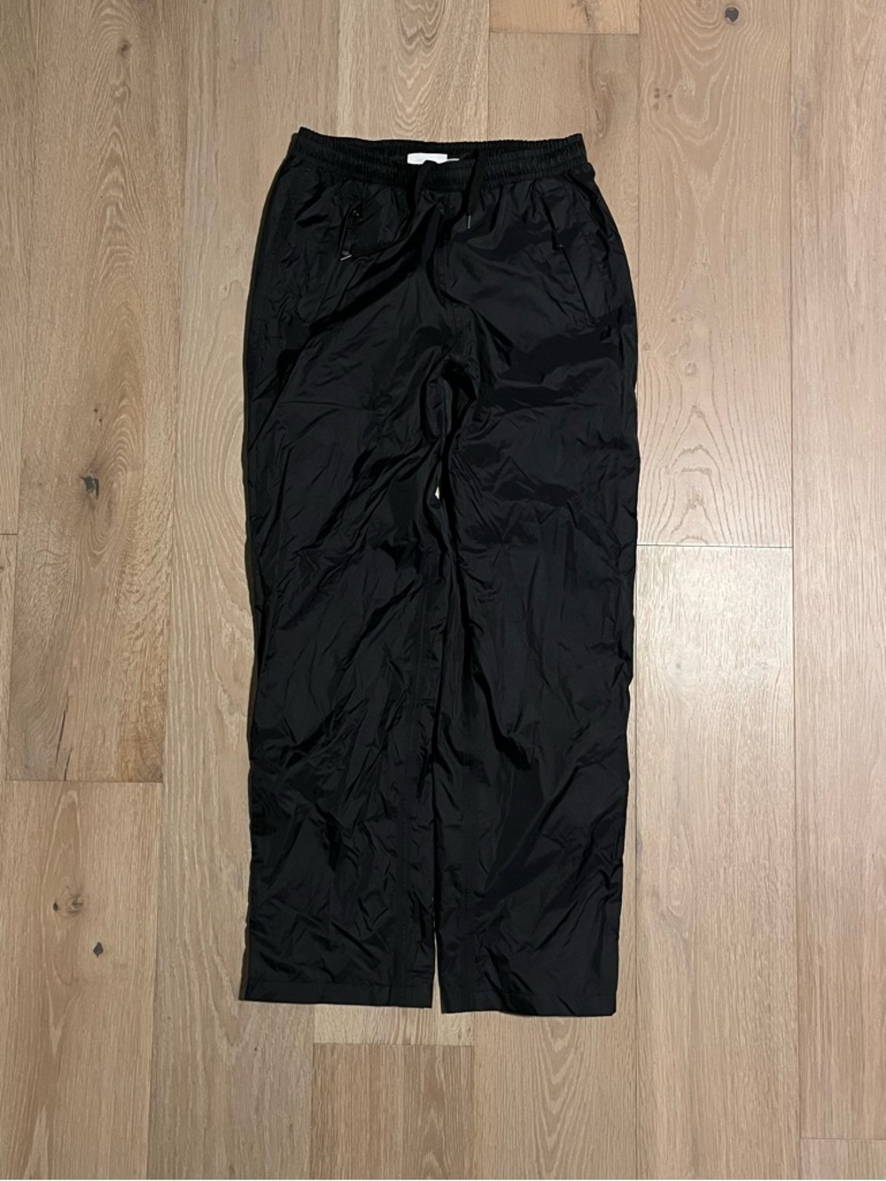 Wide-leg 33,000 ft hiking Pants Black Nylon Zip Leg Outdoor Utility